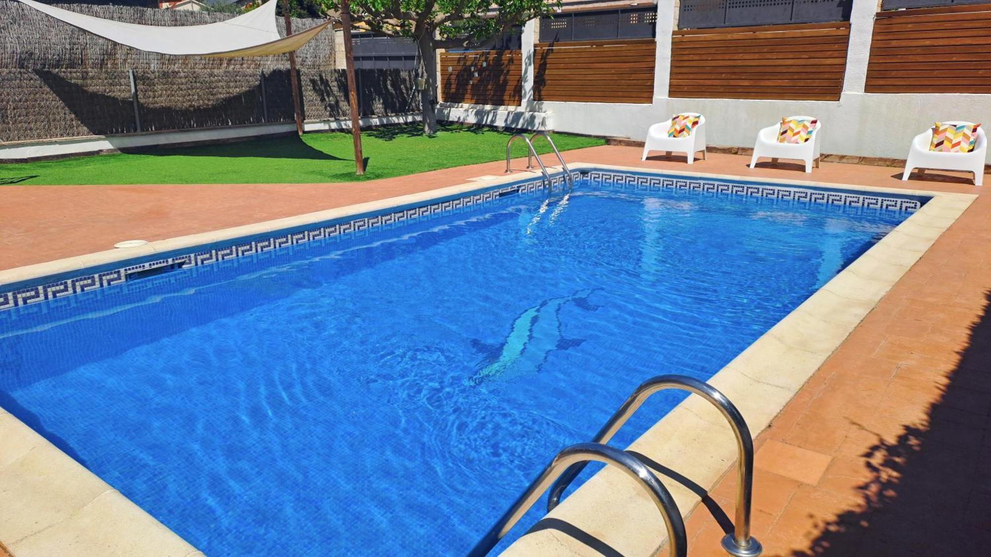 Morera Blanca Piscina, Barbacoa, Chill-Out San Mateu de Bages Dış mekan fotoğraf